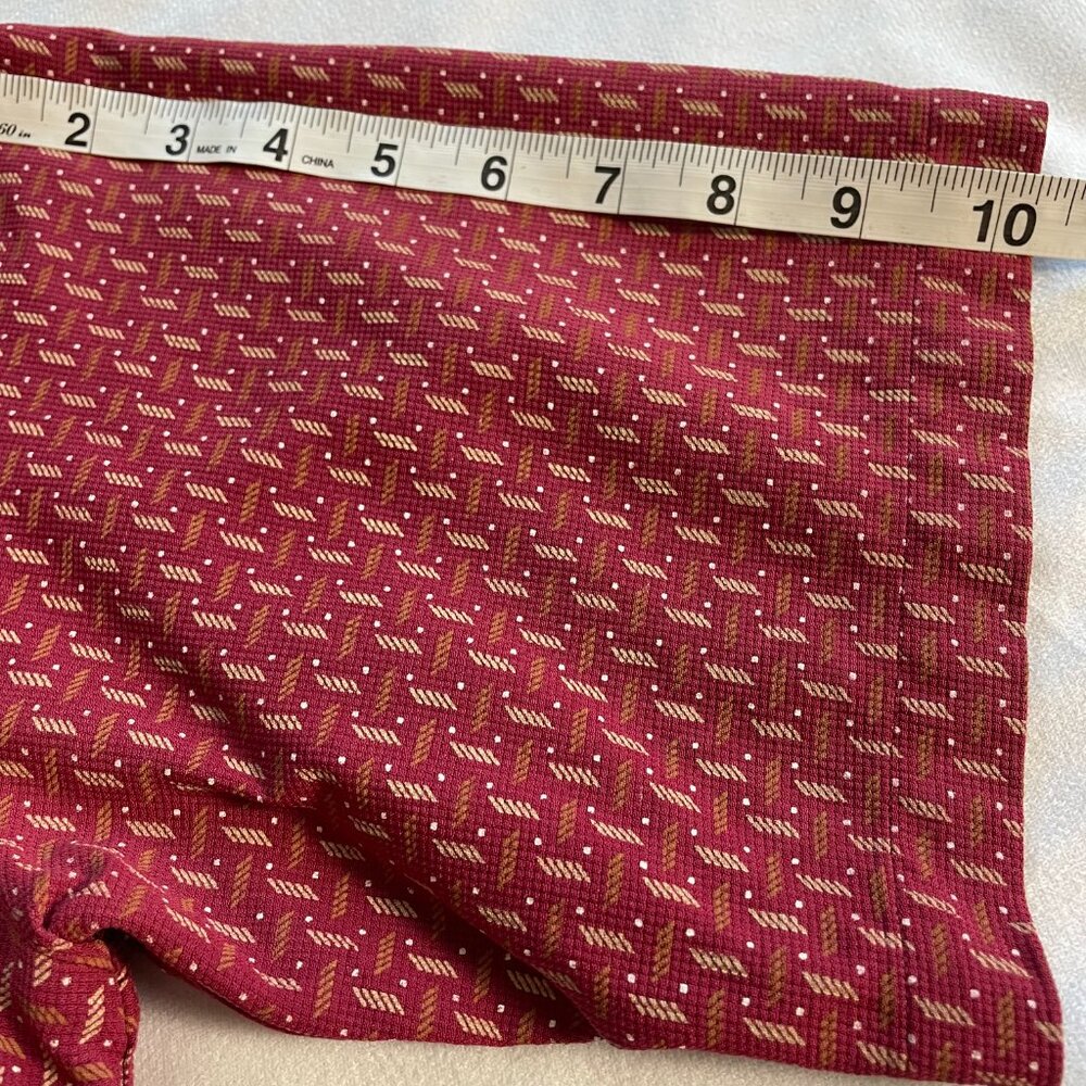 Zimni Sport 100% Silk 90s Med Men’s Casual Button Front Short Sleeve Shirt Red - Picture 12 of 12